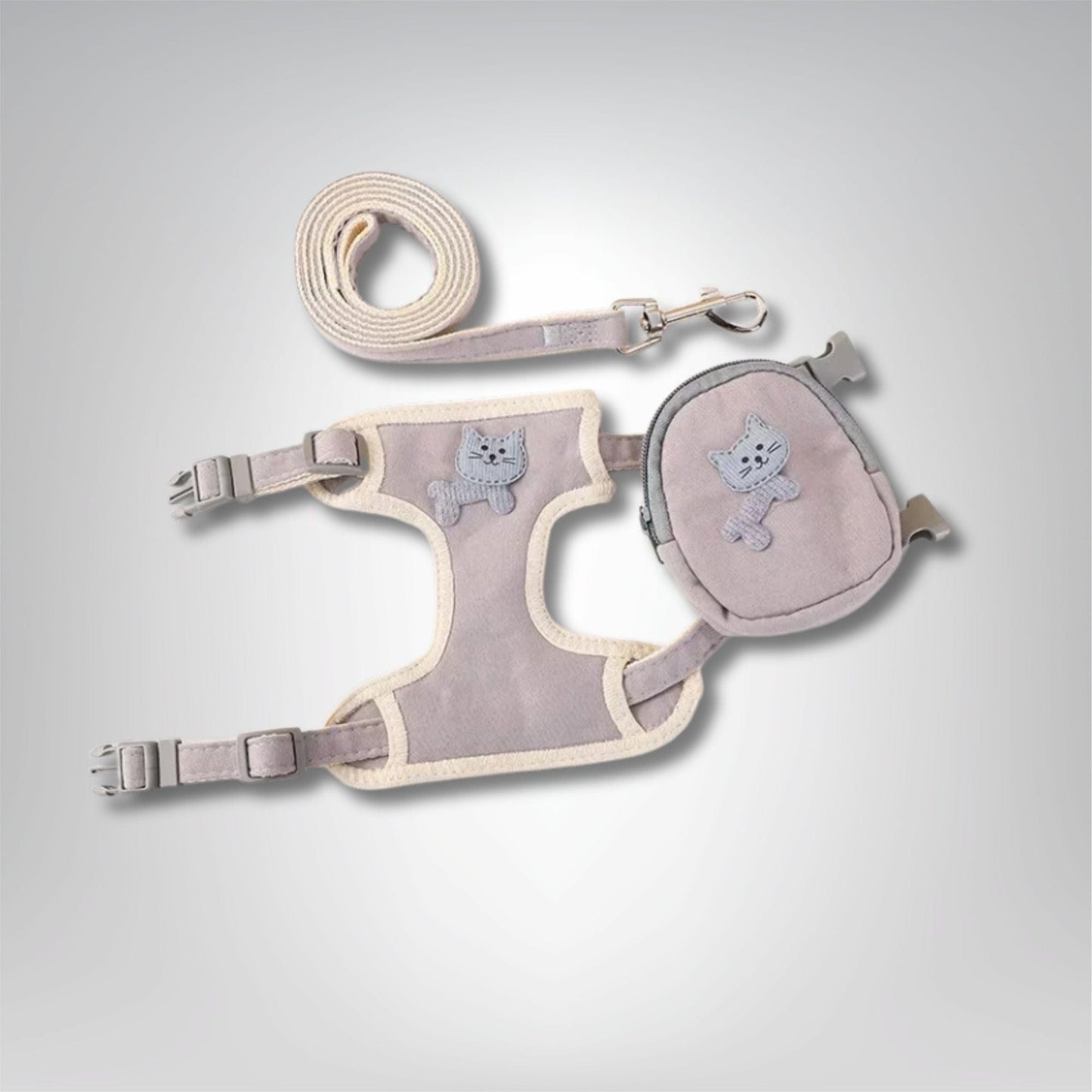 Harnais pour chat - Totally Miaou Spies Gris / 1.5-3kg