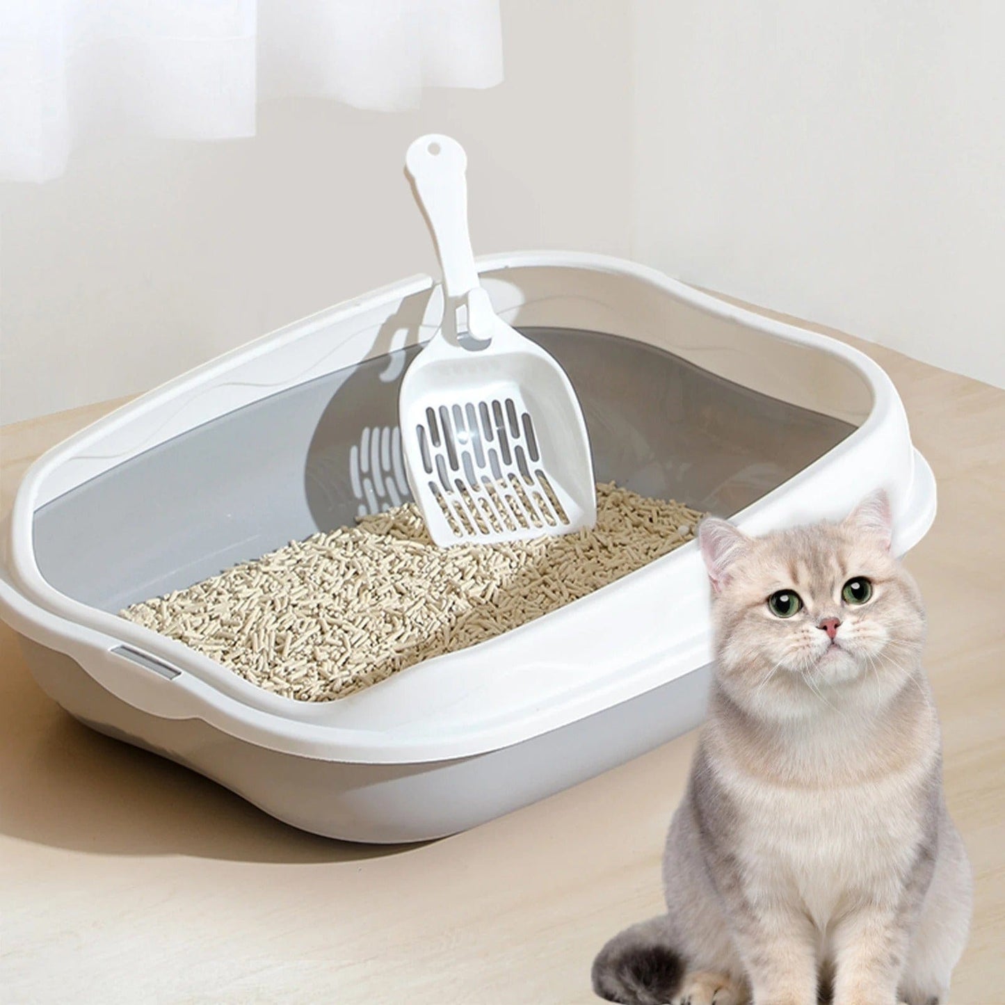 Litiere pour chat - Chat'leureux soucoupe Gris