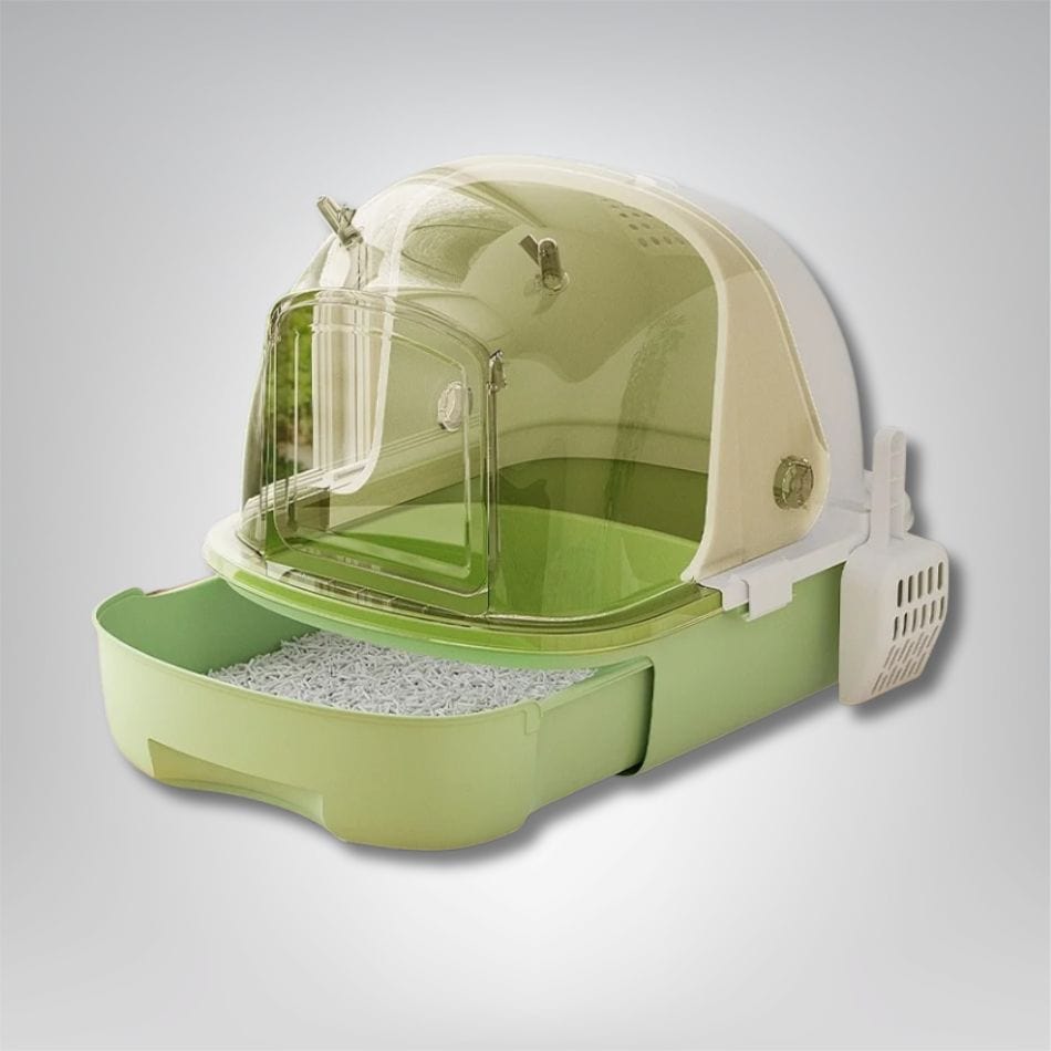 Litière pour chat - Féline Space Vert / Tiroir