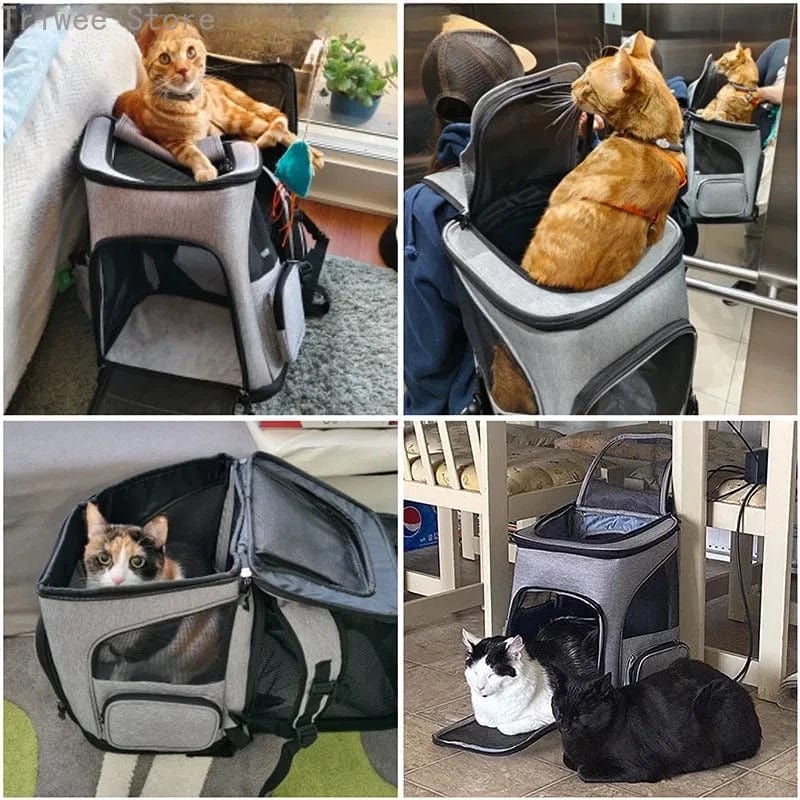 Sac de transport pour chat - Le Châtelier Gris