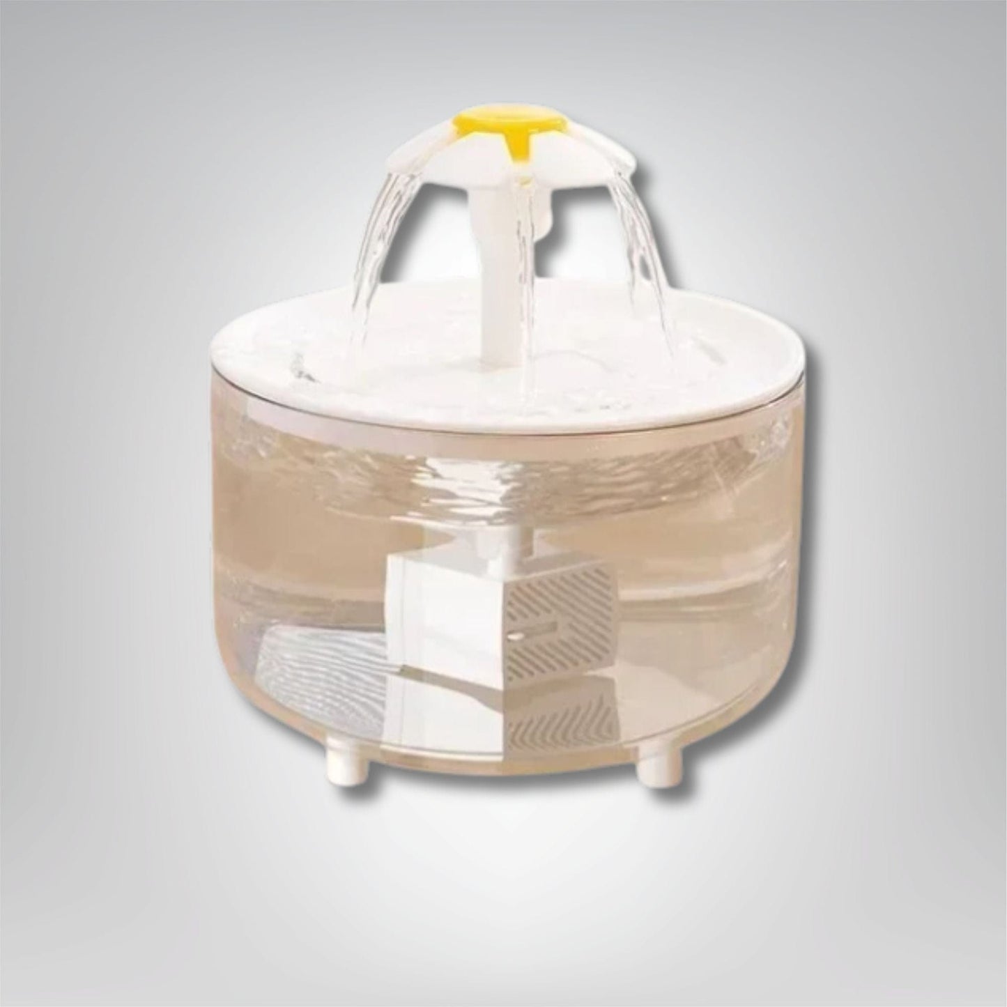 Fontaine à eau pour chat - Fleurypattes Blanc transparent / 1.5 L