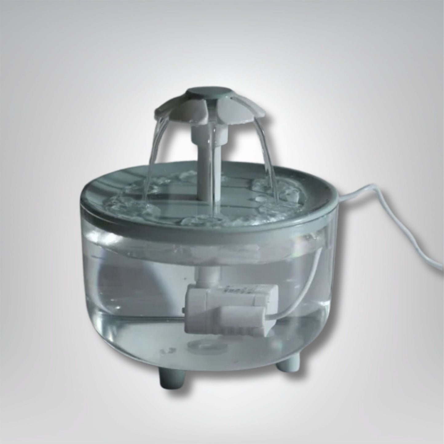 Fontaine à eau pour chat - Fleurypattes Gris transparent / 1.5 L