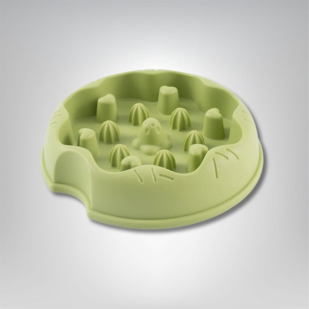 Gamelle pour chat - Miaou Miam Vert
