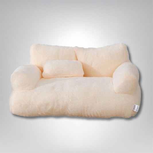 Panier pour chat - Duvet Miaou Beige / L 65x46x30cm