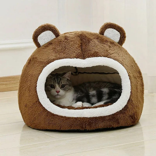 Panier pour chat - Le Miaou Trône Marron / S
