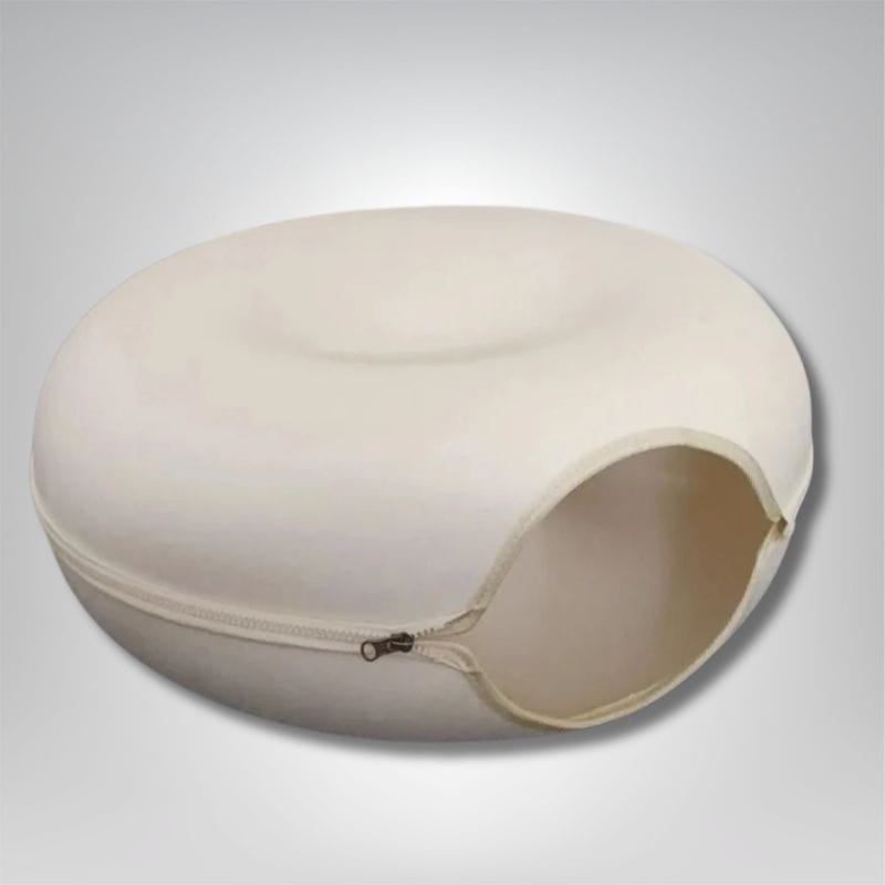 Panier pour chat - Purrfect Donut Blanc crème / L 60X27cm