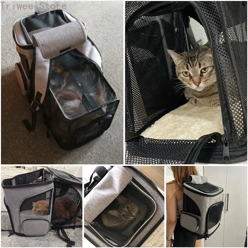 Sac de transport pour chat - Le Châtelier Gris