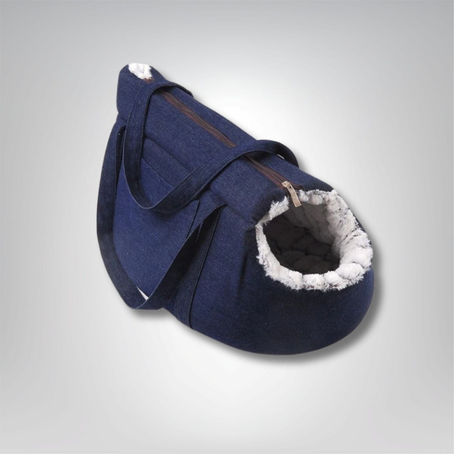 Sac de transport pour chat - Le Félinéa Bleu marine Plush